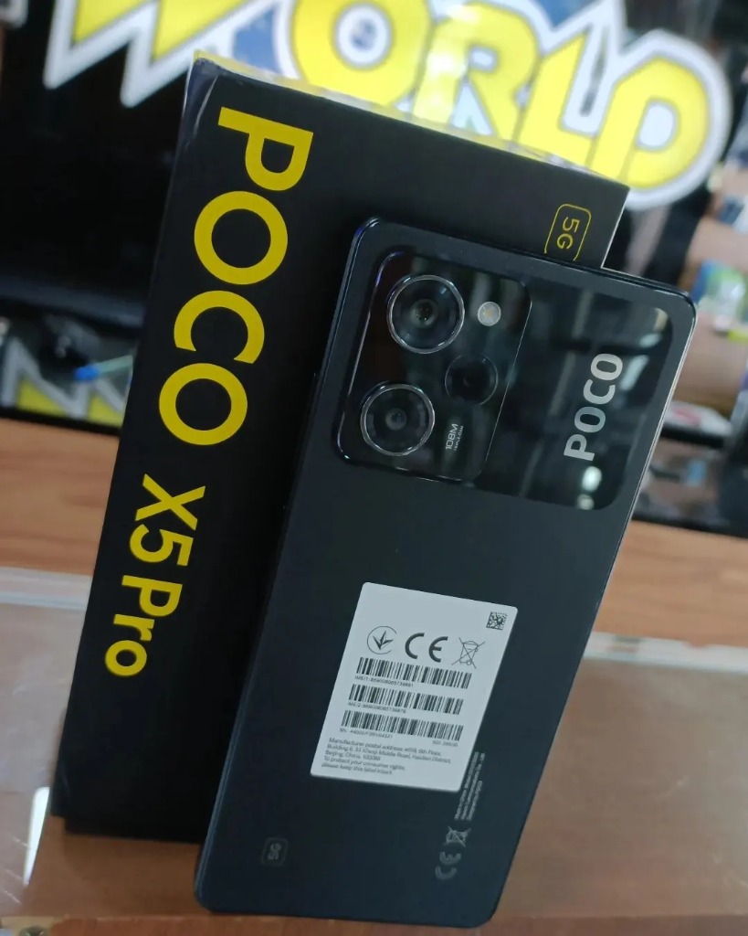 Caixa do smartphone Poco X5 Pro